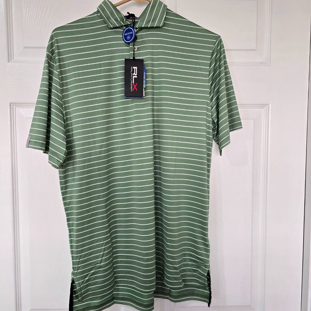 RLX Ralph Lauren Mens Lot of 3 Short Sleeve Polo Shirts Blue Red Green Small NWT - Picture 8 of 10